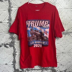 Red President trump train 2020 funny Graphic T-Shirt